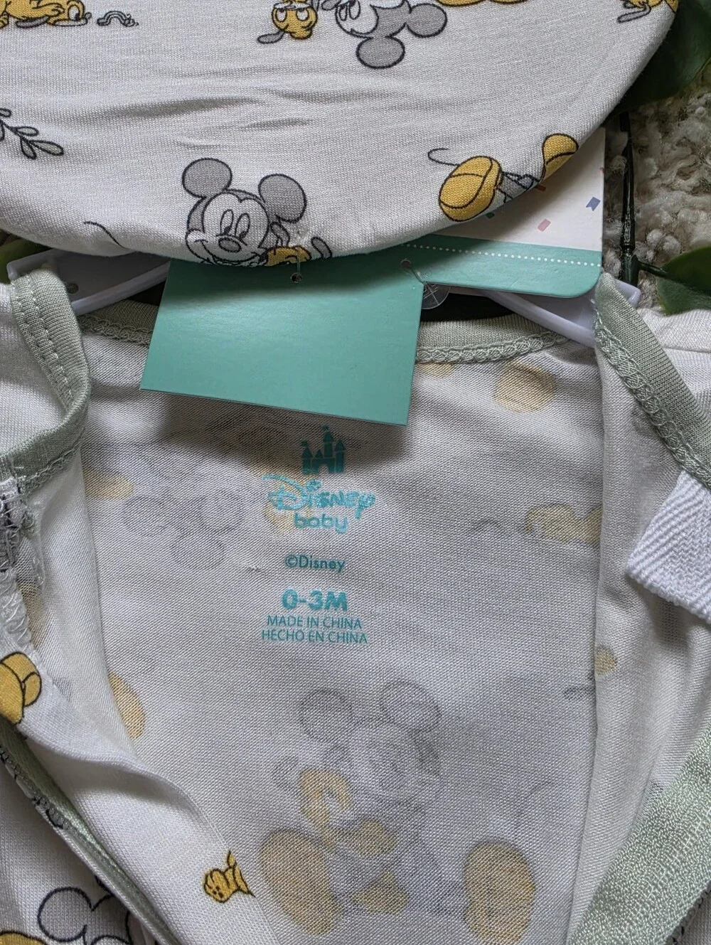 Baby Boy Mickey Mouse & Pluto Sleeper + Beanie (0-3 Months)